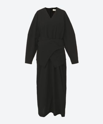 ＜AKIRANAKA (Women)＞Ｙｌｖａ　ｗｒａｐ　ｗａｉｓｔ　ｄｒｅｓｓ　ＢＫ　２６０５―ＢＫ