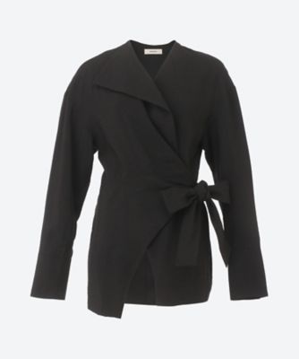 ＜AKIRANAKA (Women)＞Ｌｅｙｌａ　ｔｉｅ　ｗａｉｓｔ　ｓｈｉｒｔ　ＢＫ　ＡＲ２６０６―ＢＫ