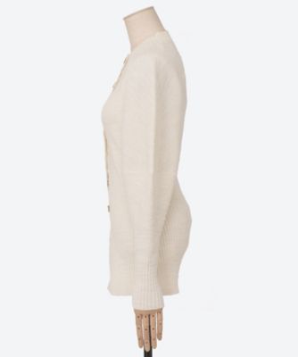 Greer crew neck knit cardigan WH