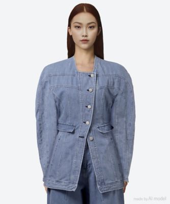 Judith denim jacket BL 6S／AR2622―BL