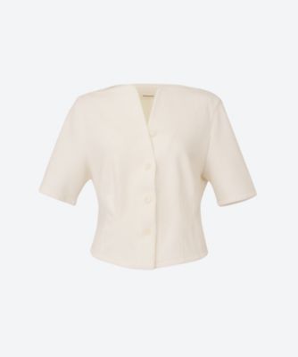 ＜AKIRANAKA (Women)＞Ｓｅｓｉｌｉａ　ｊｅｒｓｅｙ　ｓｈｉｒｔ　ＷＨ　ＡＲ２６３９―ＷＨ