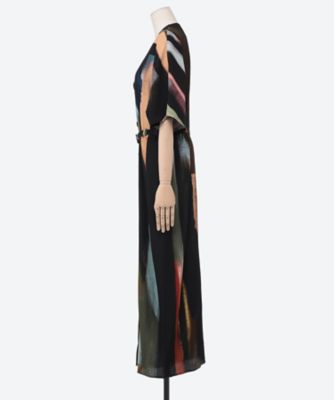 Empty stripe dress BK 6S／AR2643―BK