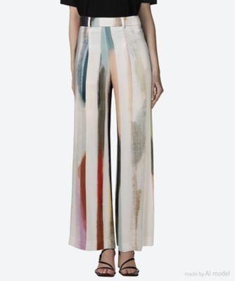 ＜AKIRANAKA (Women)＞Ｅｍｐｔｙ　ｓｔｒｉｐｅ　ｐａｎｔｓ　ＷＨ　６Ｓ／ＡＲ２６４５―ＷＨ