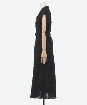 Block flower dress BK 6S／AR2648―BK