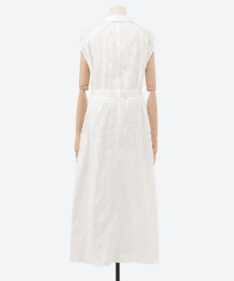 Block flower dress WH 6S／AR2648―WH