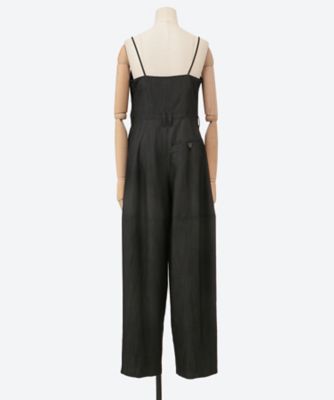 AKIRANAKA ブラックパフスリーブオールインワン Luise slip combinaison BK 6S／AS2602