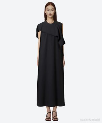 Tea drape panel dress BK 6S／AS2613