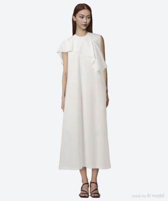 Tea drape panel dress WH 6S／AS2613