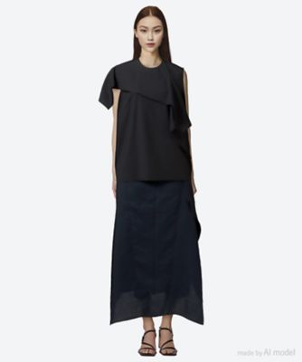 Tea drape panel pullover BK 6S