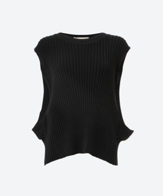 ＜AKIRANAKA (Women)＞Ｔｏｖａ　ｋｎｉｔ　ｐｕｌｌｏｖｅｒ　ＢＫ　６Ｓ／ＡＳ２６３０―ＢＫ