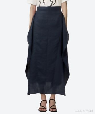 Ulla drape panel skirt NV 6S／AS2636