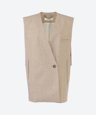 ＜AKIRANAKA (Women)＞Ｖｏｉｄ　ｊａｃｋｅｔ　ｗｉｔｈ　ｂｅｌｔ　ＢＥ　６Ｓ／ＡＳ２６４９―ＢＥ