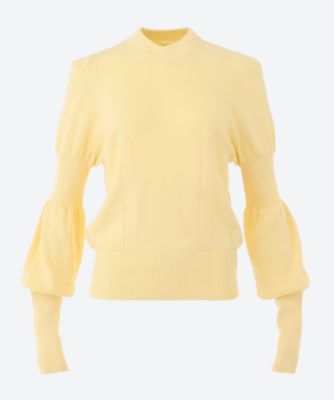 AKANE UTSUNOMIYA アカネウツノミヤ 長袖ニット yellow セーター 6S／AKES―010 | AKANE UTSUNOMIYA (Women)/アカネ