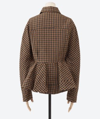 【新品】GANNI ガニー　ゼブラ ブラウン カシュクールブラウス ブラウス A1040054 | GANNI (Women)/ガニー | 三越伊勢丹
