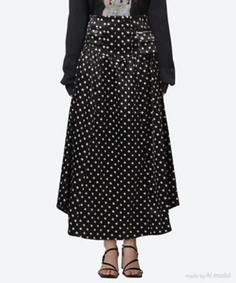 ganni ブラックパネルミディアムスカート スカート A1090065 | GANNI (Women)/ガニー | 三越伊勢丹