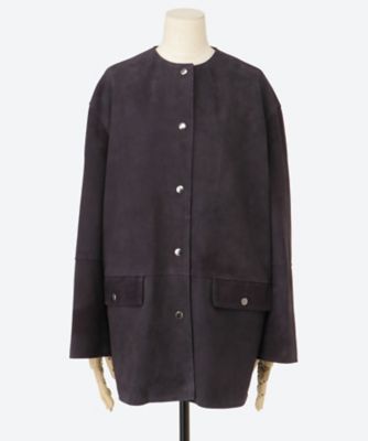 Collarless Suede Jacket ID26S―JK01 