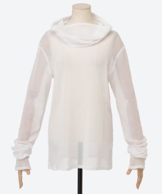 ＜IHNN (Women)＞Ｃｏｎｖｅｒｔｉｂｌｅ　Ｎｅｃｋ　Ｍｅｓｈ　Ｔｏｐ　６Ｓ／ＩＤ２６Ｓ―ＴＰ０２