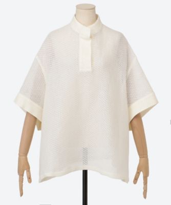 ＜IHNN (Women)＞Ｈａｌｆ―Ｓｌｅｅｖｅ　Ｐｕｌｌｏｖｅｒ　Ｍｅｓｈ　Ｔｏｐ　６Ｓ／ＩＤ２６Ｓ―ＢＬ０５