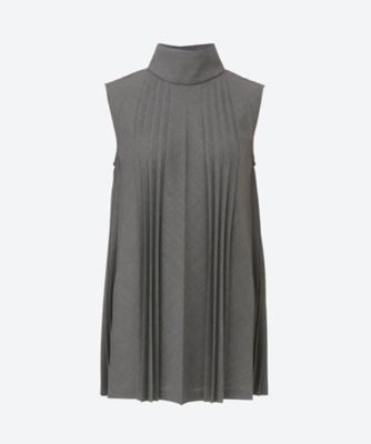 ＜IHNN (Women)＞Ｐｌｅａｔｅｄ　Ｈｉｇｈ―Ｎｅｃｋ　Ｓｌｅｅｖｅｌｅｓｓ　Ｔｏｐ　６Ｓ／ＩＤ２６Ｓ―ＴＰ０３