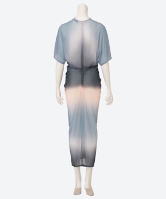Twist―Waist Print Long Dress 6S