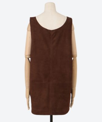Paneled Suede Tank Top 6S／ID26S