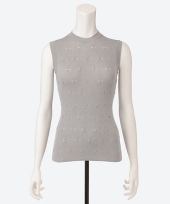 ＜babaco (Women)＞Ｅｙｅｌｅｔ　Ｃａｂｌｅ　Ｓｌｅｅｖｅｌｅｓｓ　Ｔｏｐ　６Ｓ／ＢＡ０１―ＴＧ６９