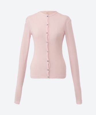 ＜babaco (Women)＞Ｔｗｉｓｔｅｄ　Ｃｏｔｔｏｎ　Ｃａｒｄｉｇａｎ　６Ｓ／ＢＡ０１―ＣＲ５７