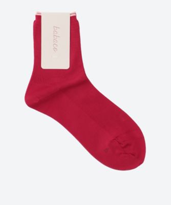 ＜babaco (Women)＞Ｃｏｔｔｏｎ　Ｆｉｎｅ　Ｒｉｂｂｅｄ　Ｓｈｏｒｔ　Ｓｏｃｋｓ　６Ｓ／ＢＡ０２ーＢＮ６８Ｓ