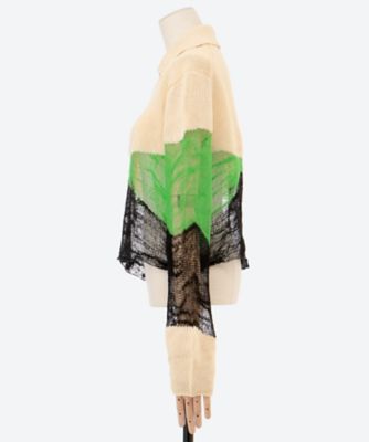 セーター Solid ＆ Fluid Zip―up Knit 6S