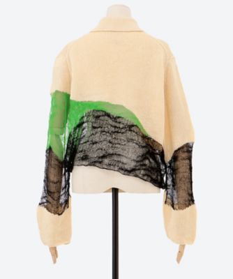 セーター Solid ＆ Fluid Zip―up Knit 6S