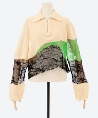 ＜Kota Gushiken (Women)＞セーター　Ｓｏｌｉｄ　＆　Ｆｌｕｉｄ　Ｚｉｐ―ｕｐ　Ｋｎｉｔ　６Ｓ／ＫＧＳＳ２６―Ｋ１０