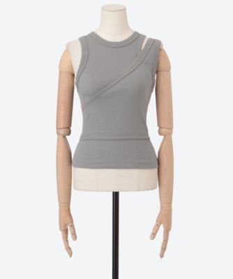 DOUBLE SHOULDER TANK TOP 12375 | HYKE