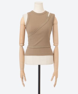 DOUBLE SHOULDER TANK TOP 12375 | HYKE