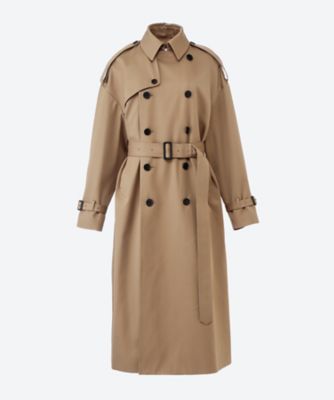 ウールダブルフェイス カラーレス ショートトレンチコート | GALERIE