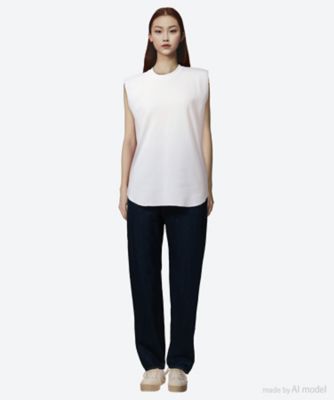 美品 HYKE ハイク SLEEVELESS THERMAL SHIRT ノースリーブ サーマル Tシャツ タンクトップ サイズ1 ブラック レディース 古着 中古 USED HYKE - 美品 HYKE ハイク SLEEVELESS THERMAL SHIRT ノースリーブ