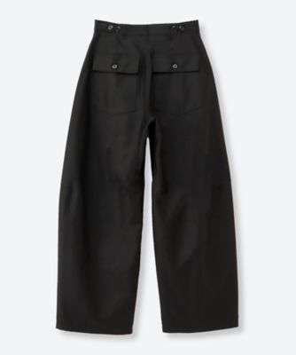 BACK SATIN BARREL―LEG PANTS 26SS