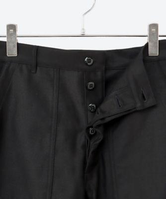 BACK SATIN BARREL―LEG PANTS 26SS