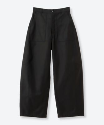 ＜HYKE (Women)＞ＢＡＣＫ　ＳＡＴＩＮ　ＢＡＲＲＥＬ―ＬＥＧ　ＰＡＮＴＳ　２６ＳＳ／１３３５０