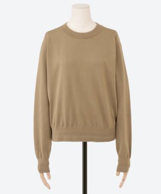 SHEER BACK CREW NECK KNIT 11418 | HYKE