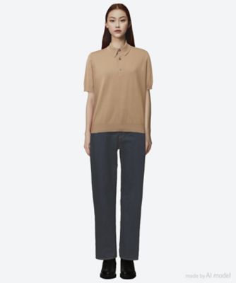 SHEER BACK POLO KNIT 11420 | HYKE (Women
