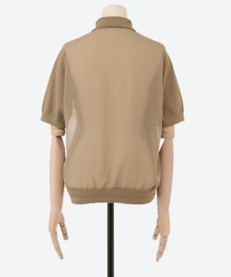 SHEER BACK POLO KNIT 11420 | HYKE (Women 