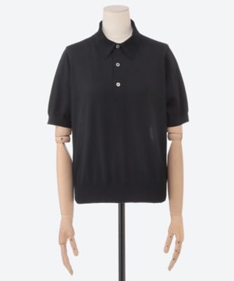 SHEER BACK POLO KNIT 11420 | HYKE (Women