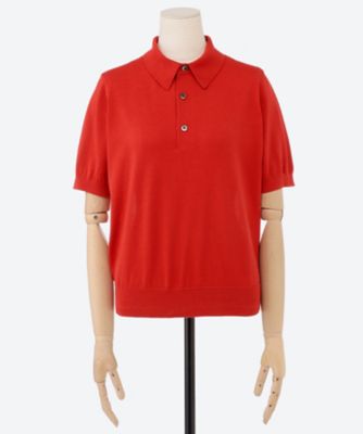 SHEER BACK POLO KNIT 11420 | HYKE (Women 