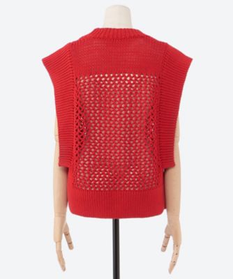 CROCHET SLEEVELESS KNIT 26SS／11426
