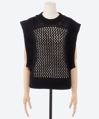 CROCHET SLEEVELESS KNIT 26SS／11426
