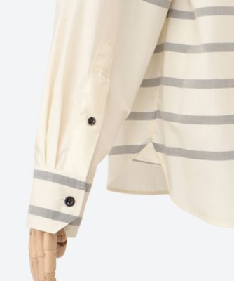 STRIPE COWL NECK BLOUSE 26SS／15258 