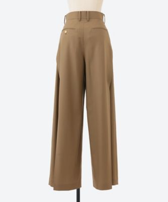 WOOL SIDE TUCK PANTS 26SS／13378 | HYKE