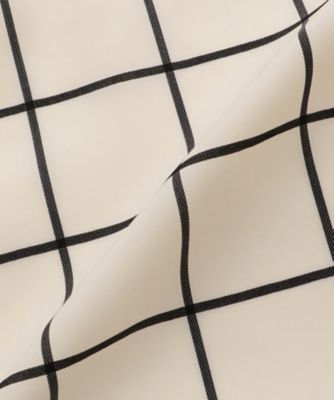 SHEER SLEEVE WINDOWPANE BLOUSE 26SS
