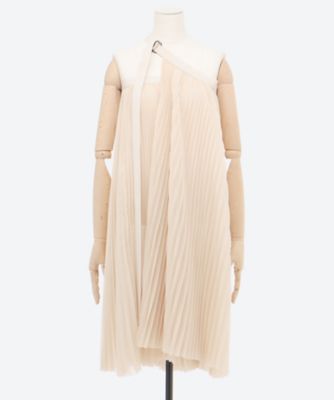 SHEER PLEATED WRAP DRESS 16254 | HYKE