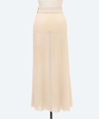 SHEER PLEATED SKIRT 26SS／14171 | HYKE